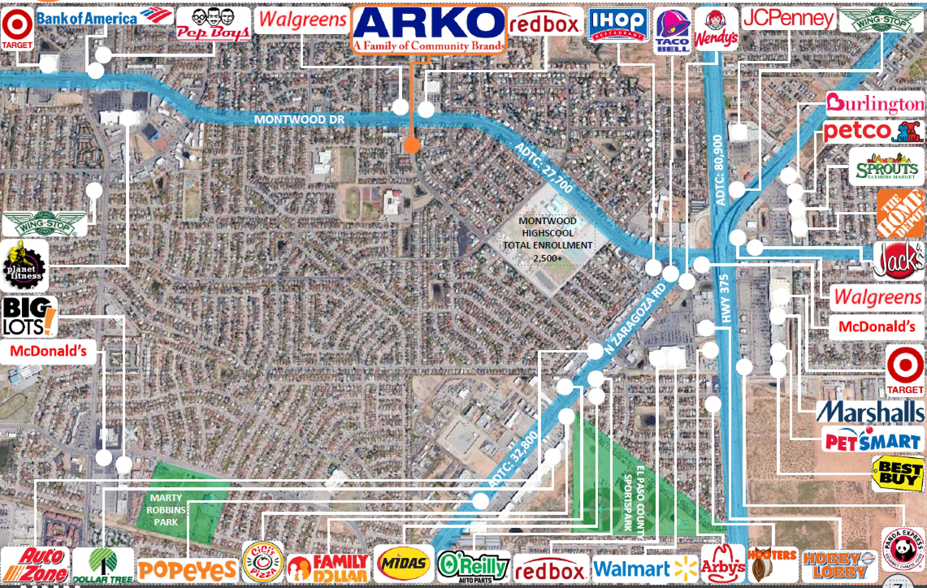 11680 MONTWOOD DR El Paso TX 79936-0721 APN: V89799902708125 | Crexi.com