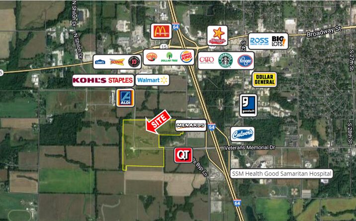 Pictures of Land, Mixed Use, Multifamily, Retail property located at N Wls Byp Rd, Mount Vernon, IL 62864 for sales - image #1