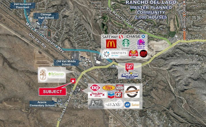 Pictures of Land property located at 13259 E. Colossal Cave Road LOT, Vail, AZ 85641 for sales - image #1