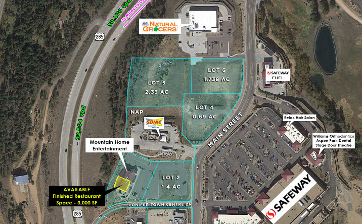 Pictures of Land property located at 27191 Main St, Conifer, CO 80433 for sales - image #1
