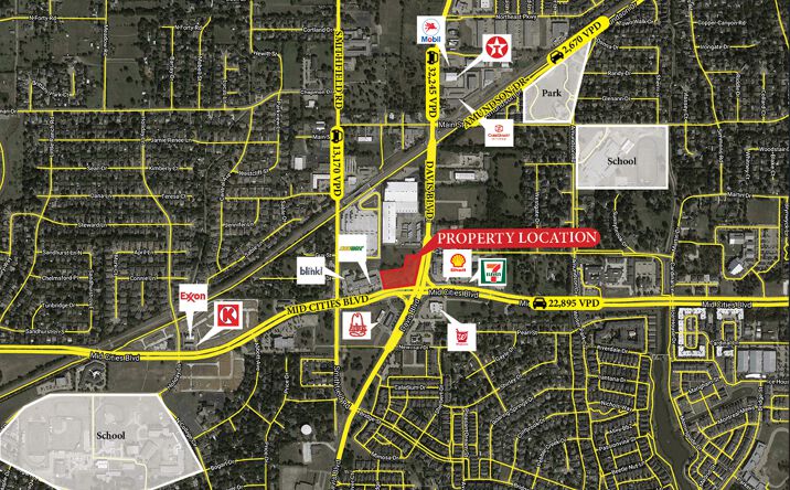 Pictures of Land property located at 7901 Mid Cities Blvd, North Richland Hills, TX 76180 for sales - image #1