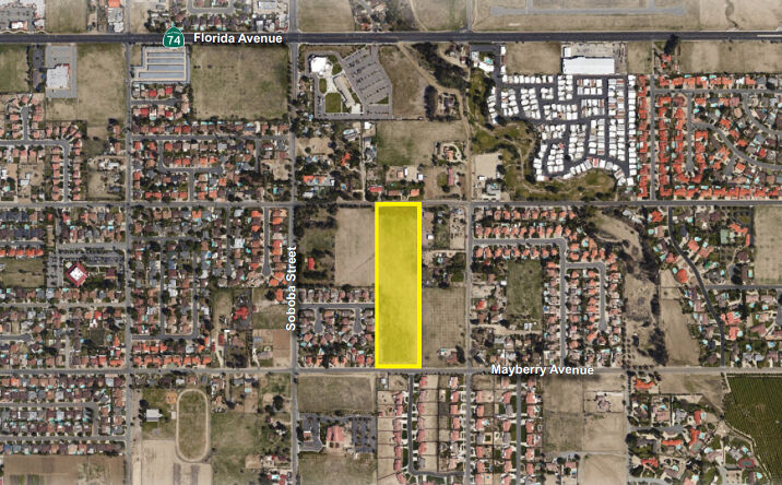 Pictures of Land property located at 9.6 AC Mayberry Avenue, Hemet, CA 92544 for sales - image #1