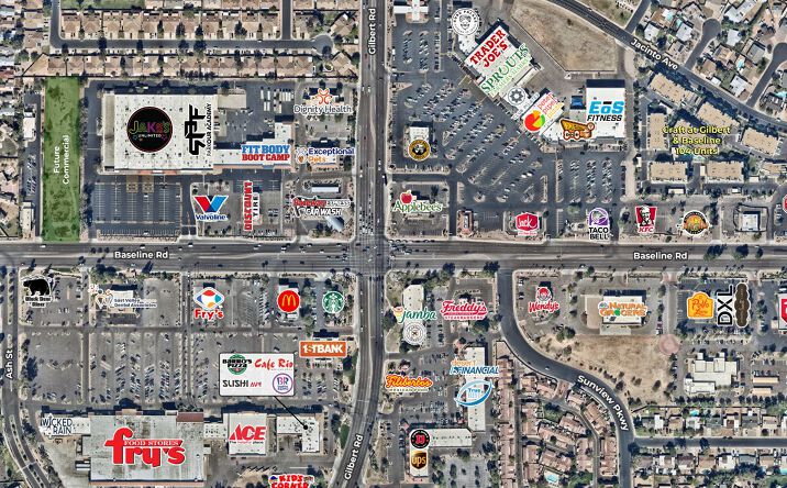 Pictures of Retail property located at E/NEC Gilbert Rd Baseline Rd, Mesa, AZ 85204 for comps - image #1