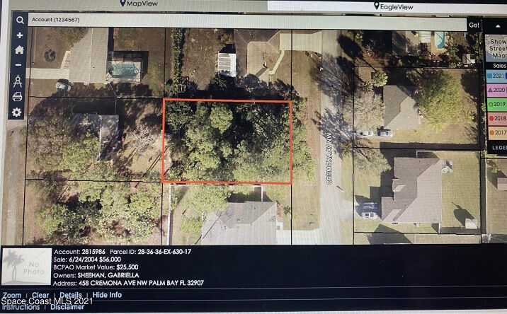image of property at 458 CREMONA AVENUE NW Palm Bay FL 32907