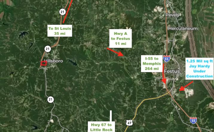 Pictures of Land property located at 901 Sunset Ln, Hillsboro, MO 63050 for sales - image #1