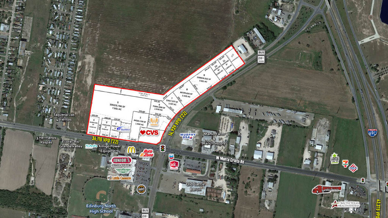 Monte Cristo Rd, Edinburg, TX 78539