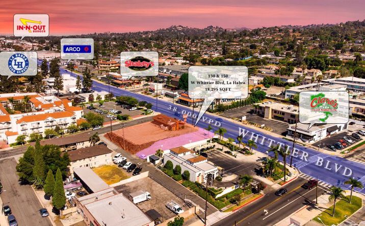 Pictures of Retail property located at 150 W Whittier Blvd, La Habra, CA 90631 for sales - image #1