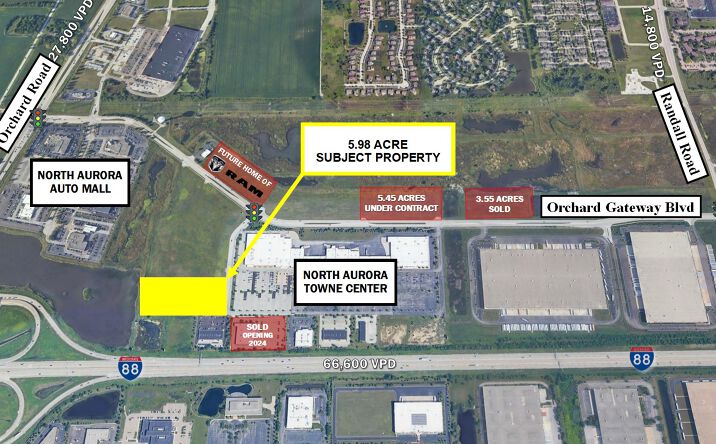 Pictures of Land property located at Lot 1 South Towne Center Drive, North Aurora, IL 60542 for sales - image #1