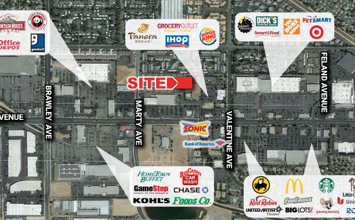 Pictures of Land property located at NWC of Shaw & Valentine Avenues, Fresno, CA 93711 for comps - image #1