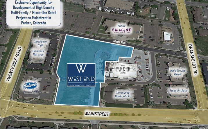 Pictures of Retail, Multifamily, Mixed Use, Land property located at Nec of Mainstreet & Twenty Mile Road, Parker, CO 80134 for sales - image #1