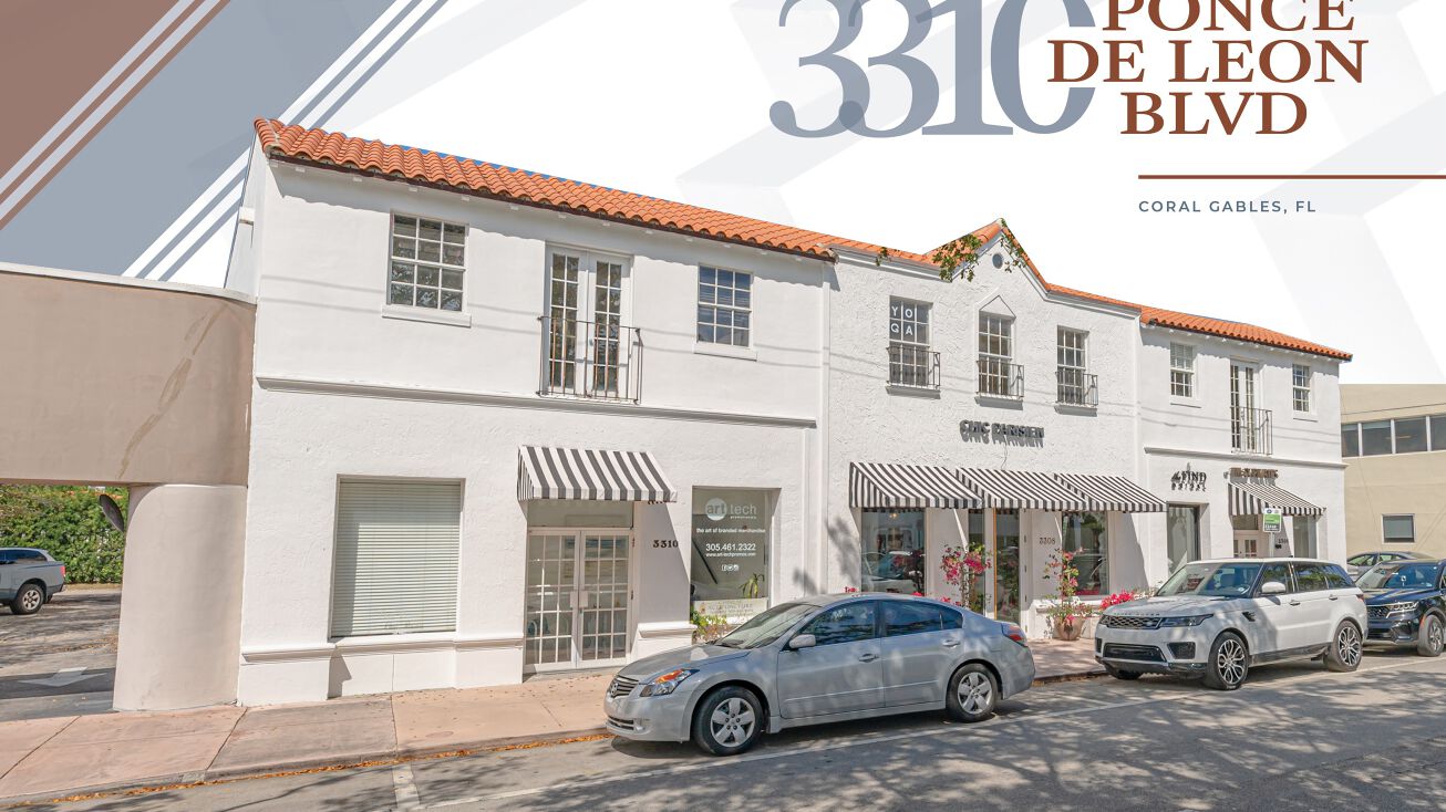 Pictures of Mixed Use, Office, Retail property located at 3306 Ponce de Leon, Coral Gables, FL 33134 for sales - image #1