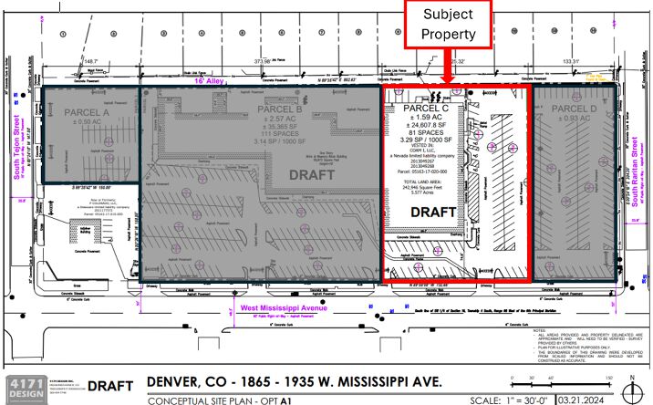 image of property at 1865 W MISSISSIPPI AVE Denver CO 80223-2960 APN: 0516317020000
