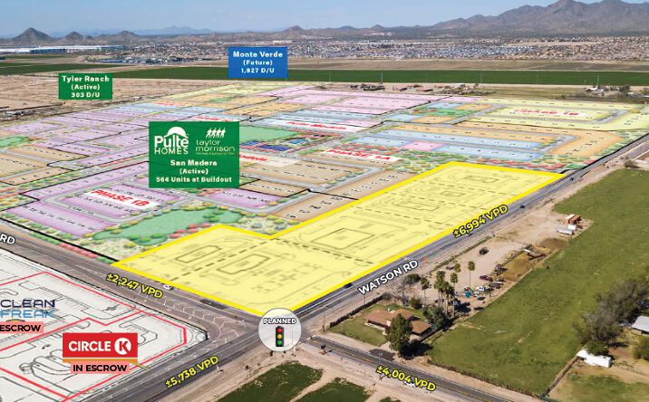 Pictures of Land property located at Watson Rd & Broadway Rd, Buckeye, AZ 85236 for sales - image #1