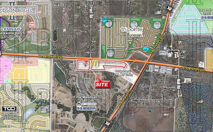 Pictures of Land property located at SWC -  U.S. 380 & F.M. 156, Krum, TX 76249 for sales - image #1