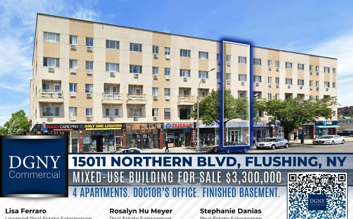 Pictures of Mixed Use, Multifamily, Office property located at 15011 Northern Blvd, Queens, NY 11354 for sales - image #1