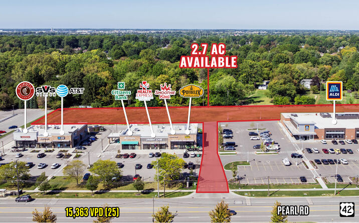 Pictures of Land property located at 6850 Pearl Rd, Middleburg Heights, OH 44130 for sales - image #1