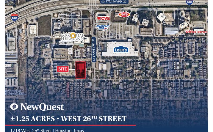 Pictures of Land property located at 1718 W 26th St, Houston, TX 77008 for sales - image #1