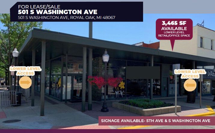 Pictures of Retail, Office property located at 501 S Washington Ave, Royal Oak, MI 48067 for sales - image #1