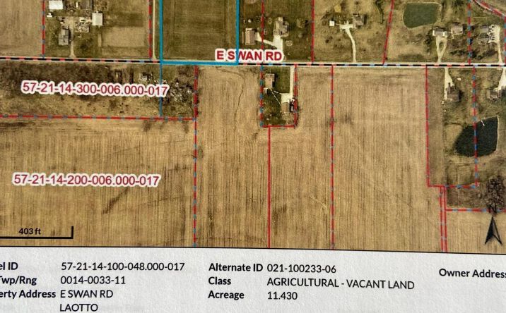 10649 E SWAN RD Laotto IN 46763 APN: 572114100044000017 | Crexi.com