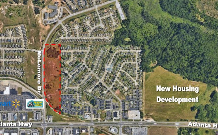 Pictures of Land property located at 13.9 AC McLemore Dr/Atlanta Highway, Montgomery, AL 36117 for sales - image #1
