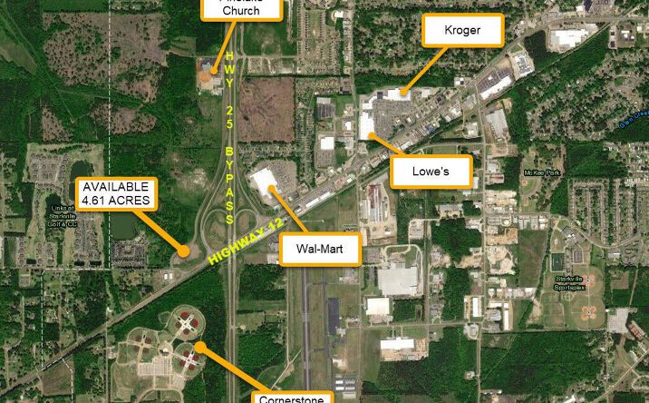Pictures of Land property located at NW Quadrant Hwy 25 & 12, Starkville, MS 39759 for sales - image #1