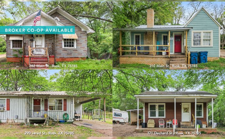 Pictures of Multifamily property located at 171 Dechard St, Rusk, TX 75785, 282 Main St, Rusk, TX 75785, 290 Jared St, Rusk, TX 75785, 310 Main St, Rusk, TX 75785 for sales - image #1