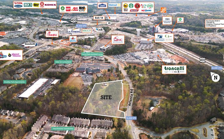 Pictures of Land property located at 837 Atlanta Rd, Cumming, GA 30040 for sales - image #1