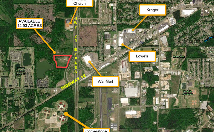 Pictures of Land property located at W side Hwy 25 Carter Blvd, Starkville, MS 39759 for sales - image #1