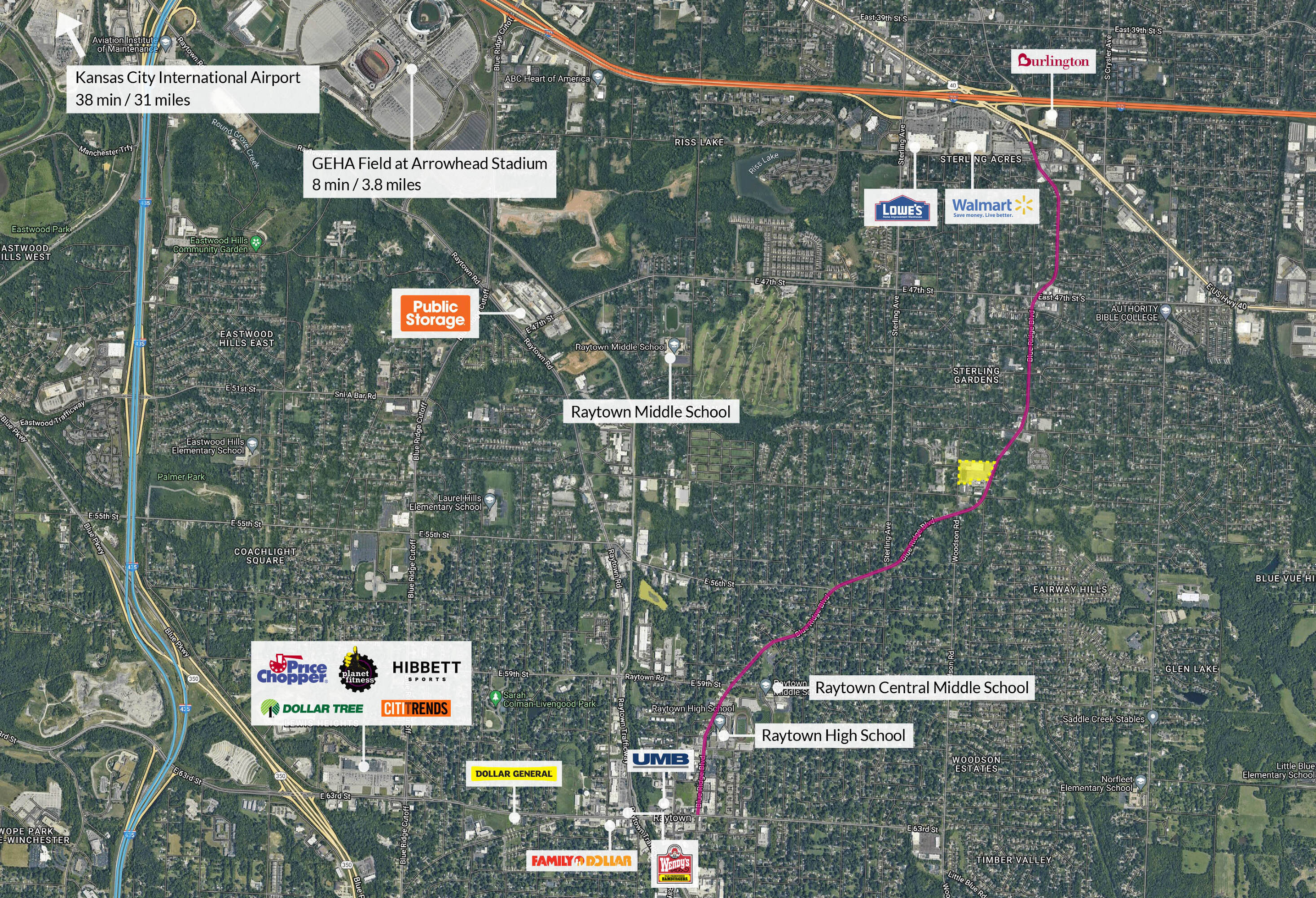 5210 5230 BLUE RIDGE BLVD Raytown MO 64133 APN 339200441