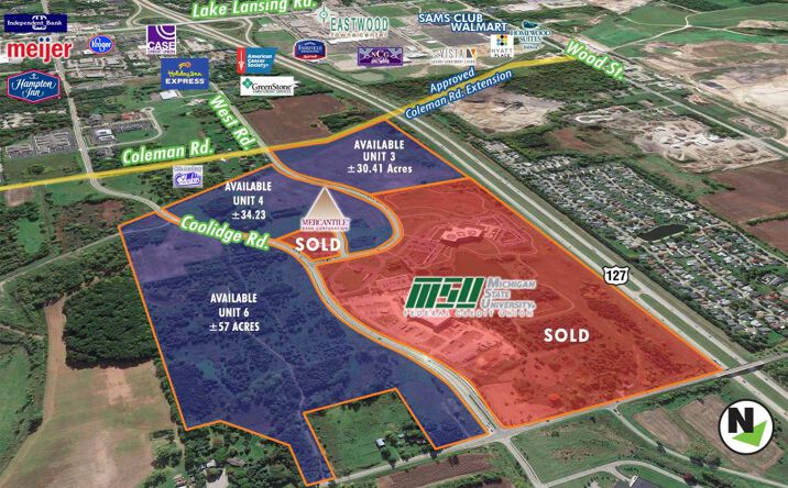 Pictures of Land property located at Coolidge Road/State Road & US-127, East Lansing, MI 48823 for sales - image #1