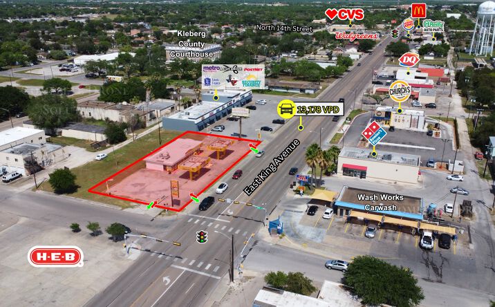 Pictures of Retail property located at 606 E King Ave, Kingsville, TX 78363 for sales - image #1