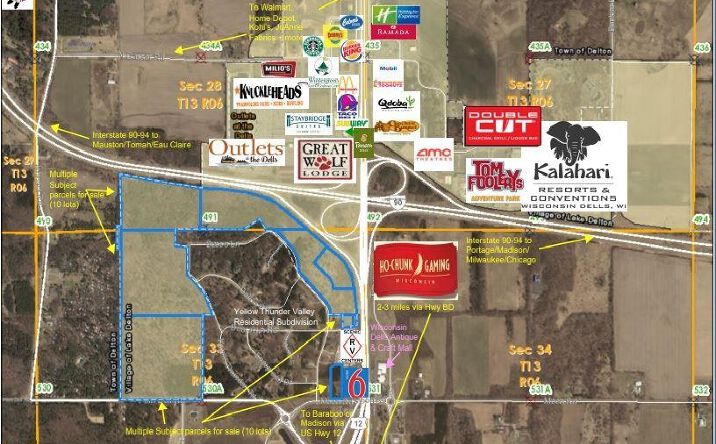 Pictures of Industrial, Land, Retail property located at 137.74 Acres Fern Dell, Lake Delton, WI 53965 for sales - image #1