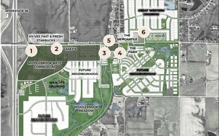 Pictures of Retail, Office, Mixed Use, Land property located at I-35 & Highway G-14, Cumming, IA 50061 for sales - image #1