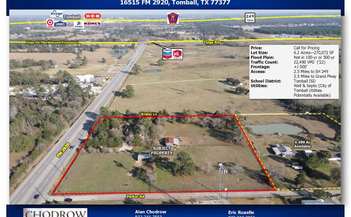 Pictures of Land property located at 16515 Farm to Market 2920, Tomball, TX 77377 for sales - image #1
