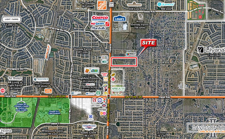 Pictures of Land property located at NEQ Frontier Pkwy Preston Rd, Celina, TX 75009 for sales - image #1