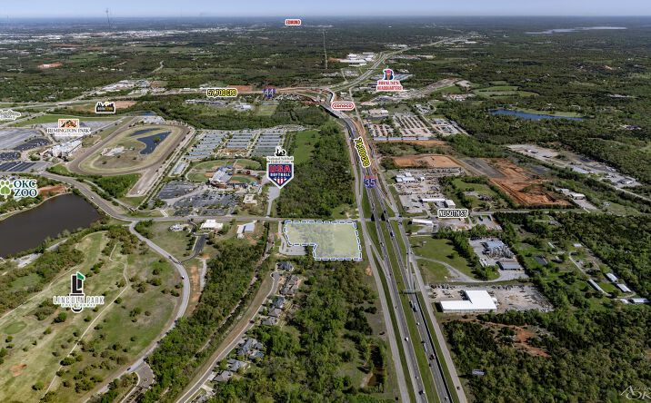 Pictures of Land property located at NE 50th & I-35 Service Rd., Oklahoma City, OK 73111 for sales - image #1