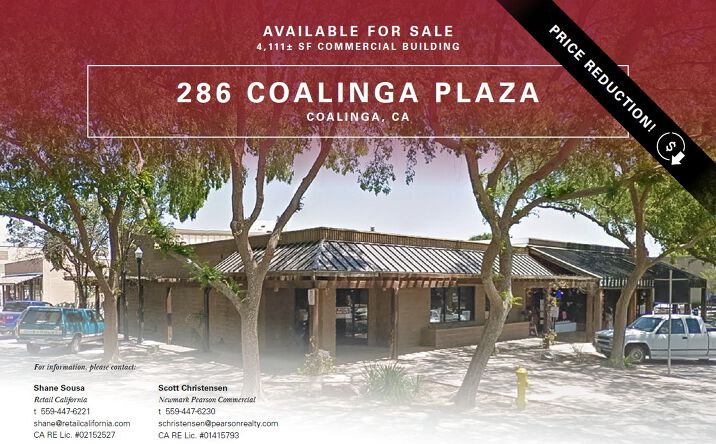 Pictures of Office property located at 286 Coalinga Plaza, Coalinga, CA 93210 for sales - image #1