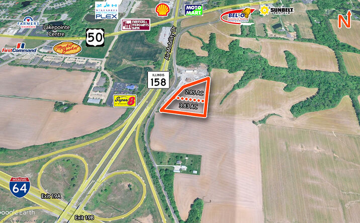 Pictures of Land property located at State route 158 & I-64, O'Fallon, IL 62269 for sales - image #1