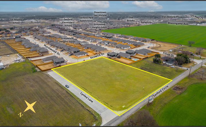 Pictures of Land property located at Sanford Cir, Van Alstyne, TX 75495 for sales - image #1