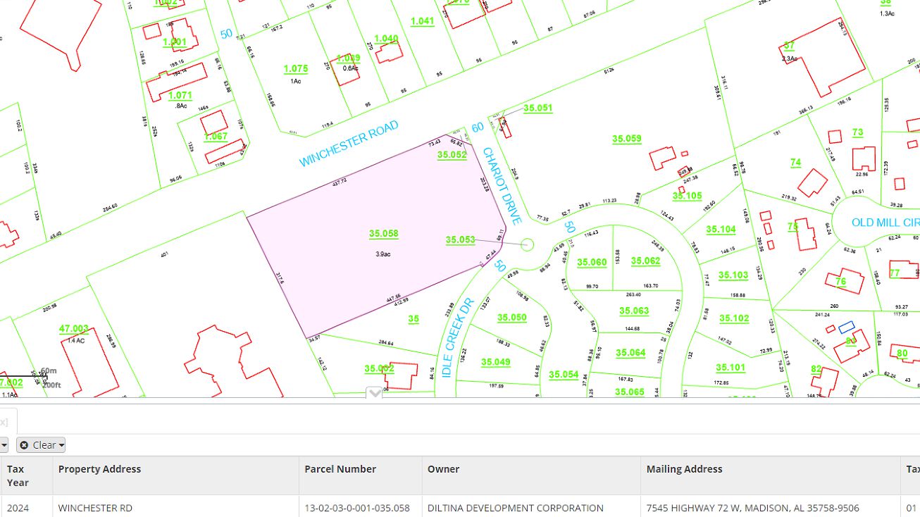 Winchester Road at Chariot Drive, Huntsville, AL 35811