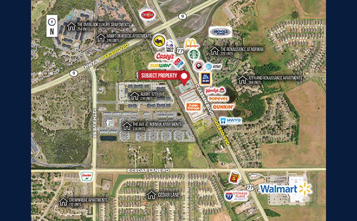 Pictures of Land property located at 3160 Classen Blvd, Norman, OK 73071 for sales - image #1