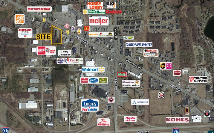 Pictures of Retail, Land property located at 3600 E Grand River Ave, Howell, MI 48843 for sales - image #1