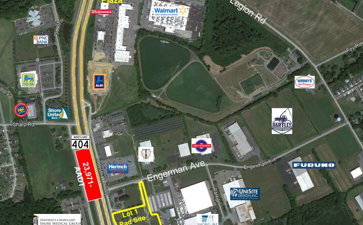 Pictures of Land, Retail property located at 1155 Industrial Pk Wy, Denton, MD 21629 for sales - image #1