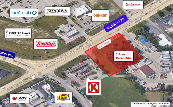 Pictures of Land property located at 1268 Ogden Ave, Oswego, IL 60543 for sales - image #1