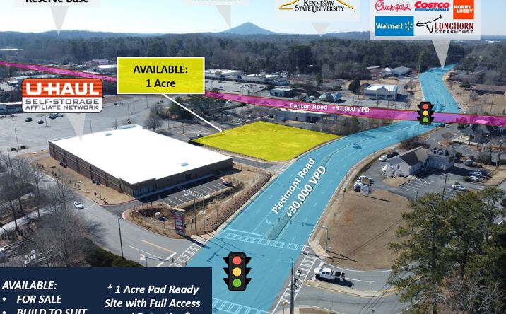 Pictures of Land property located at E Piedmont Rd, Marietta, GA 30066 for sales - image #1