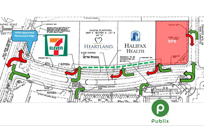 Pictures of Land, Retail property located at 3735 Roscommon Drive, Ormond Beach, FL 32174 for sales - image #1