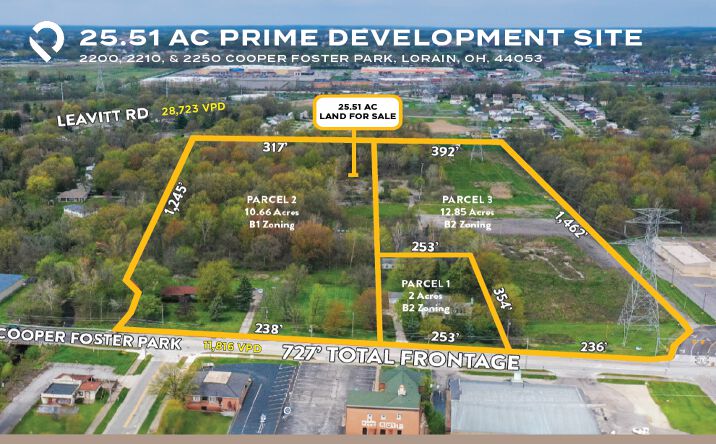 Pictures of Land property located at 2200 - 2250 Cooper Foster Park Rd, Lorain, OH 44053 for sales - image #1