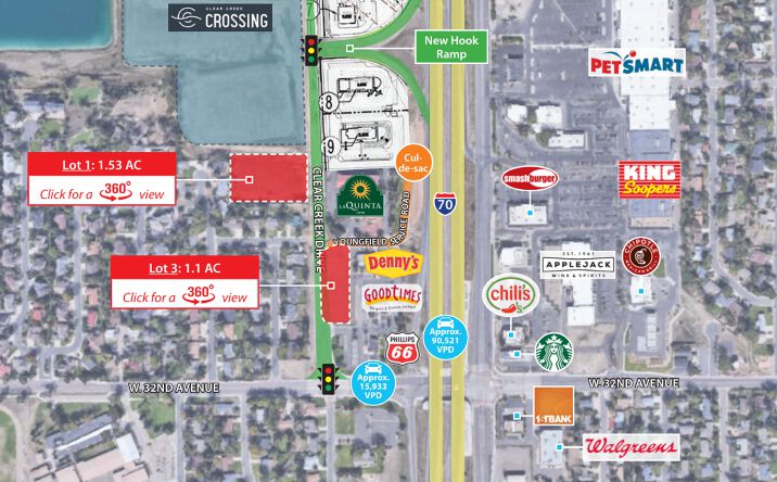 Pictures of Retail property located at NWC I-70 West & West 32nd Avenue, Wheat Ridge, CO 80401 for sales - image #1
