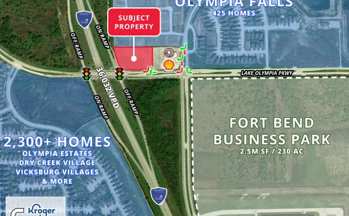 Pictures of Land property located at NEC Fort Bend Pkwy Toll Rd & Lake Olympia Pkwy, Fresno, TX 77545 for sales - image #1