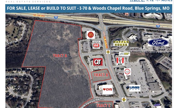 Pictures of Land property located at 1205 NW Woods Chapel Rd, Blue Springs, MO 64015 for sales - image #1